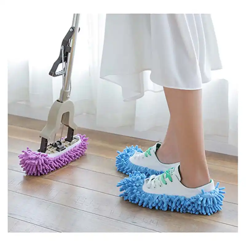 Floor Cleaner Grazing Slippers House Mop Lazy Shoe Cover Microfiber Duster Cloth