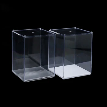 New！ 1Pc 8*8*10CM Acrylic Display Case Self-Install Clear Cube Box UV Dustproof Basketball Toy Figures Collectibles Protection 1