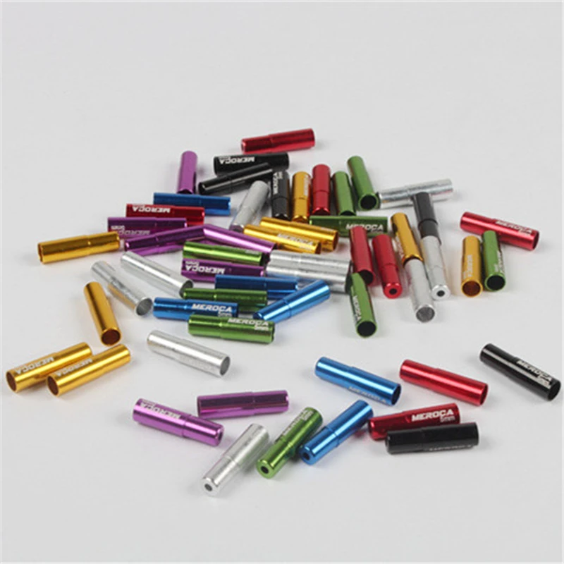1 Pcs MEROCA Bicycle Colour Shifting Brake Cable Tube Cap Aluminum Alloy AL6061-T6 Bike Parts