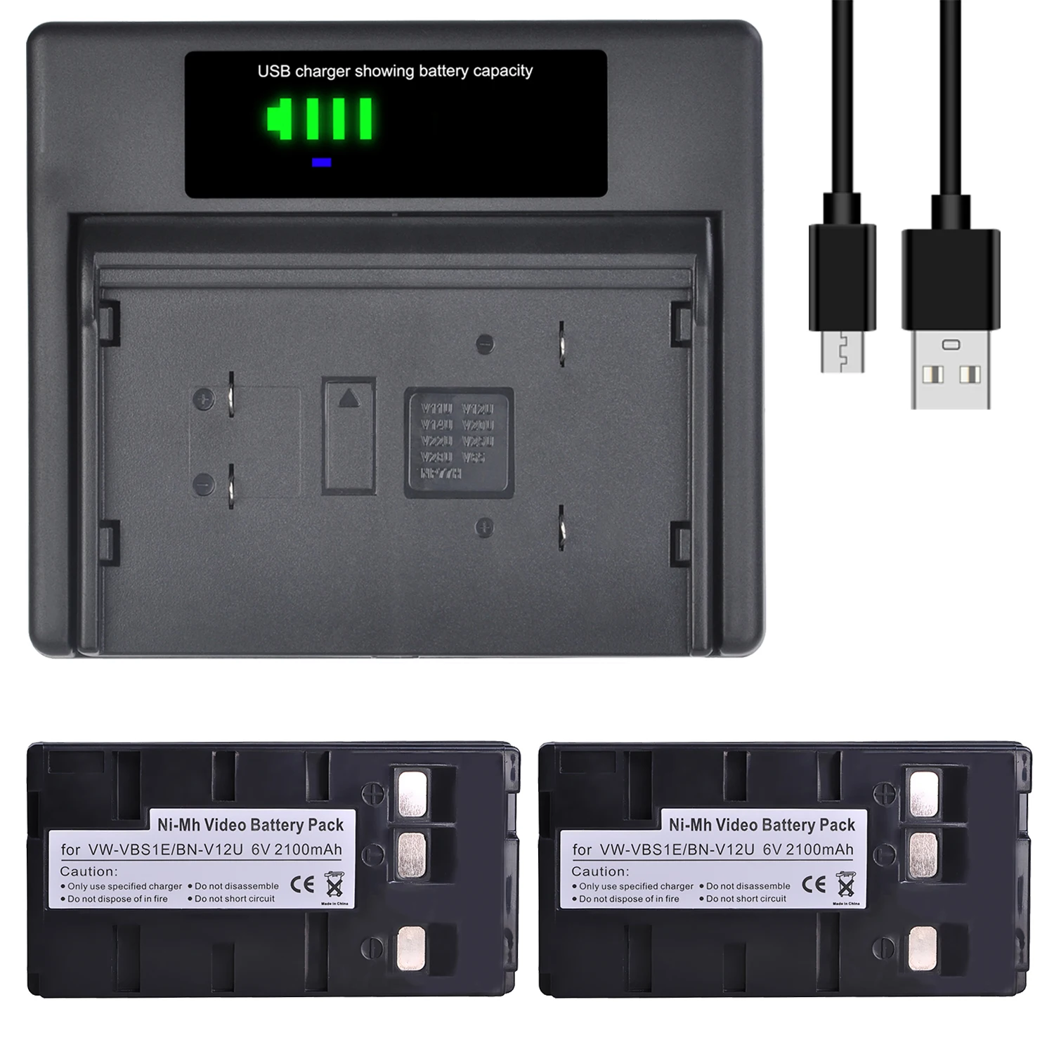 Batterie 6V 2100mAh Pour JVC BN-V11U – NiMH, Alternative économique
