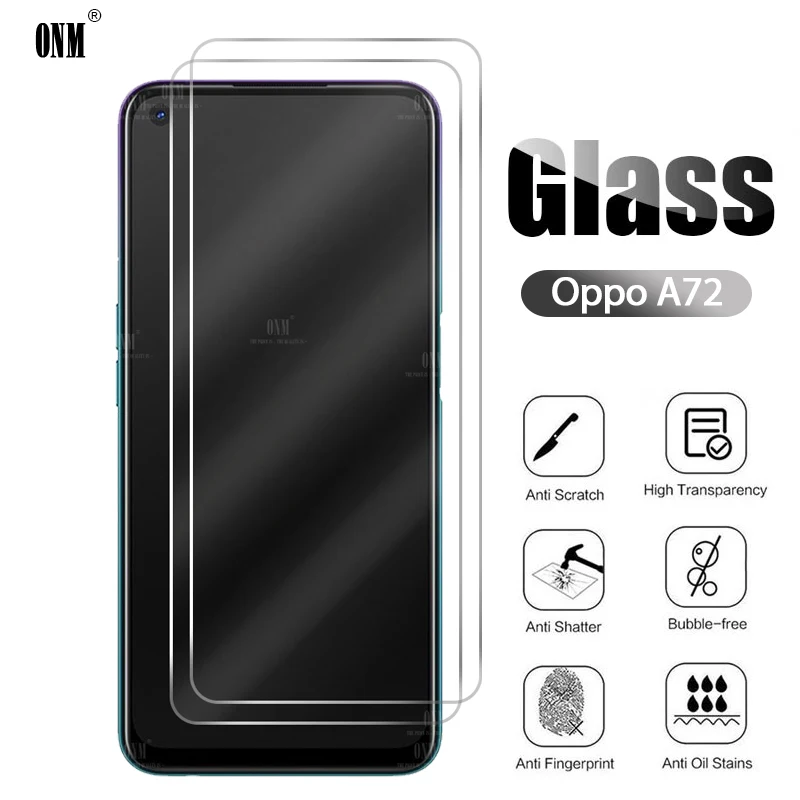 2Pcs Oppo A72 Tempered Glass For Screen Protector Protective Film | Мобильные телефоны и аксессуары