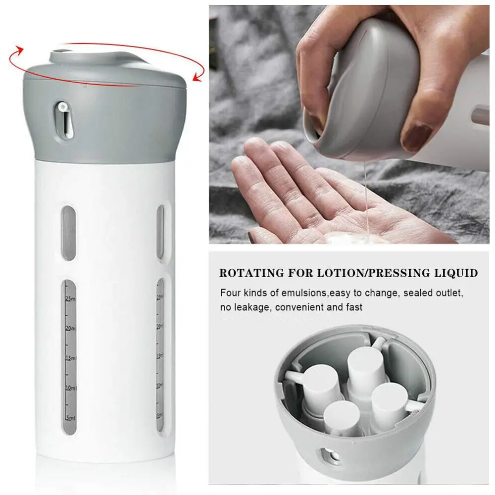 Portable Silicon Travel Bottles Set squeeze bottle Multi purpose containers bottles Sub bottling Tube Squeeze 4 3