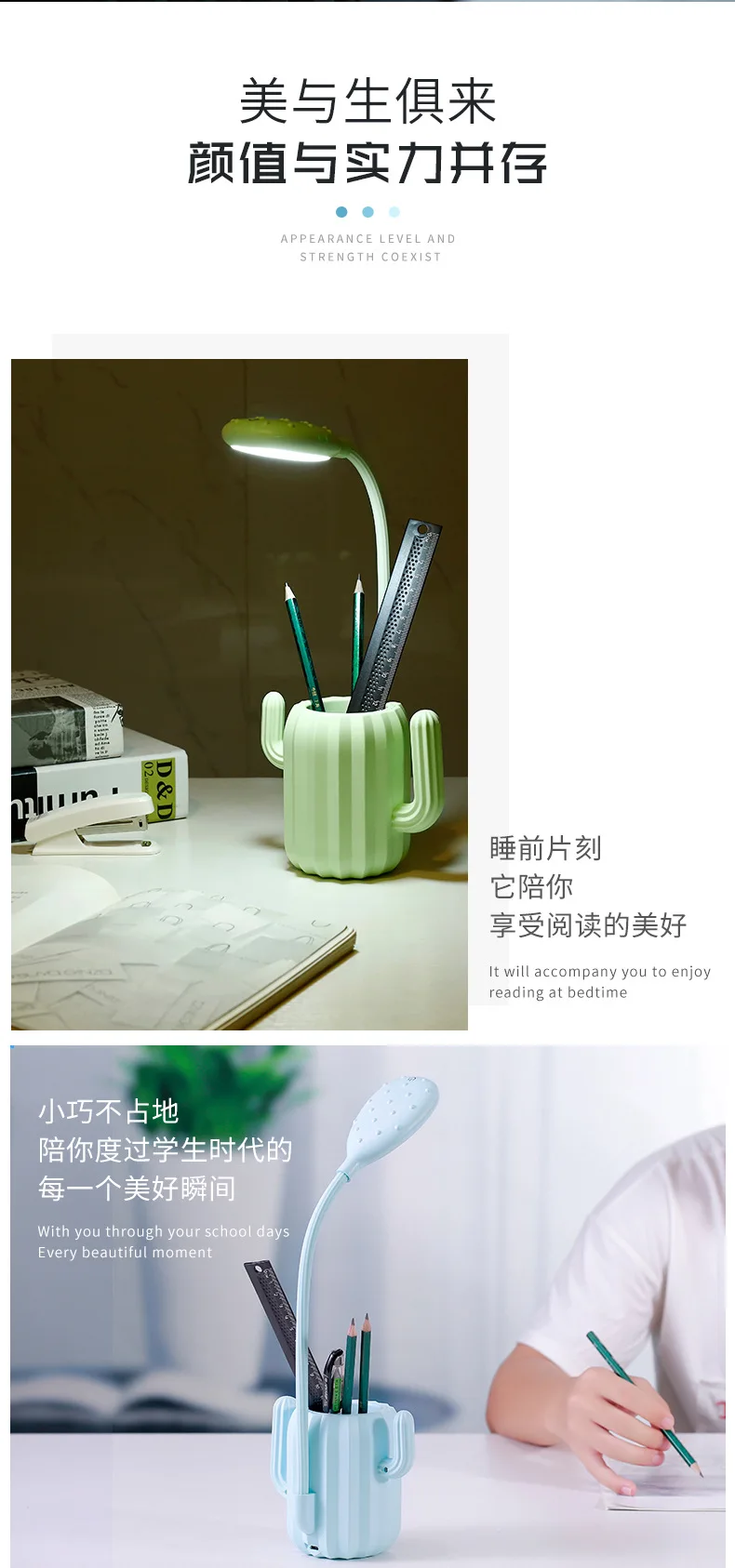 Lámpara Настольный светодиодный de estudio con порт usb y pantalla y календарь y luz nocturna de цвет, lámpara де детей lámpara де