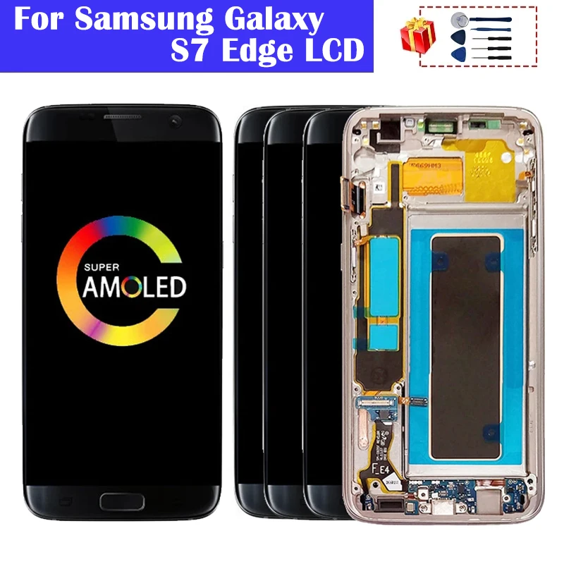 Дисплейный модуль для Samsung Galaxy S7 Edge G935 G935F G935A G935FD G935P с рамкой | Мобильные телефоны