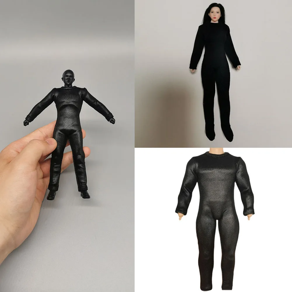 1/12 Female Male Solider Black Bodysuit Sport Suit Tight Long Sleeve  Jumpsuit Fit 6 Tbl Phicen Shf Action Figure Model New - AliExpress