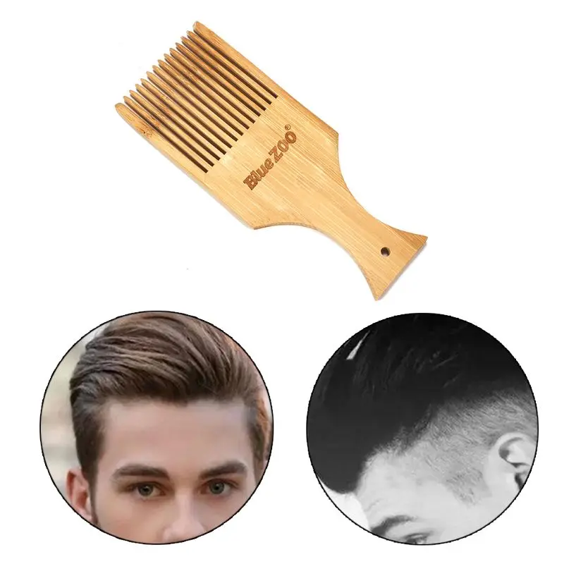 

Anti-static Natural Bamboo Hair Pick Comb Scalp Massage Wide Tooth Detangling Combs Tool