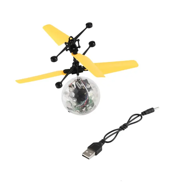 Suspension Helicopter Flying Kids Gift Fancy Education Hand Sensor Interaction Aircraft Toy Children Camouflage Ball Fly Toy 1