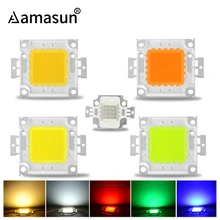 Высокомощный светодиодный COB Чип 10 Вт 9-12 В 20 Вт 30 Вт 50 Вт 100 Вт 30-36 в Интегрированный Светодиодный бисер DIY аксессуары для освещения прожектора