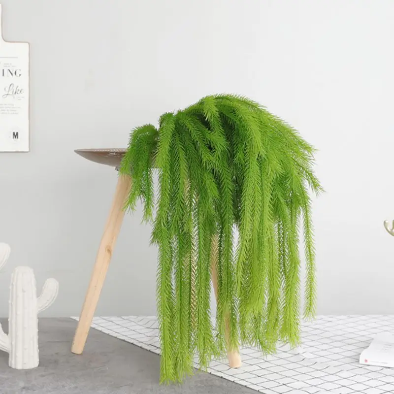 Artificial Frosted Cedar Wall Hanging Fake Plant Wedding Home Christmas Seasonal Green Decorations
