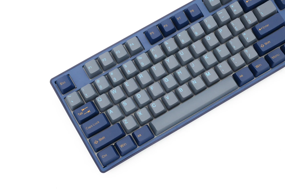 Taihao-teclado Mecânico Duplo Túnel Escuro Pbt para Jogos Faça Você Mesmo Perfil Oem Amarelo Azul u Mudança - Imagem 5