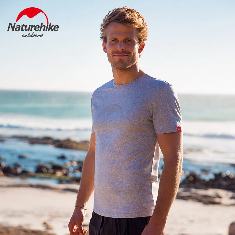 Мужская футболка Naturehike Quickdry дышащая Освежающая для бега впитывающая пот рубашка
