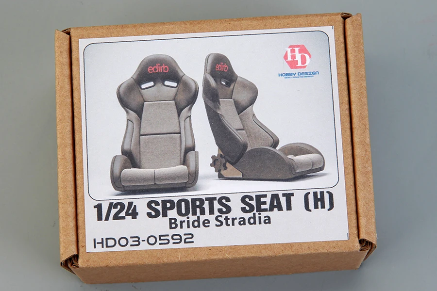 

Hobby Design 1/24 Sports Seats (H) Bride Stradia (Resin+Decals+PE) HD03-0592 Model Car Modifications Hand Made Model