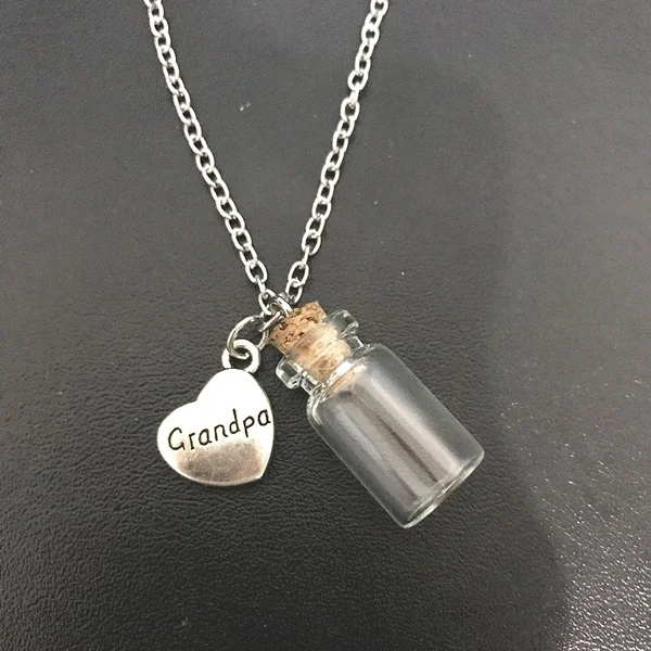 Urn Vial Necklace for Ashes, Cremation 