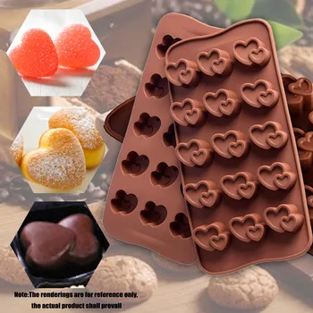 

Moule à Chocolat Silicone Mold For Chocolate, Cake, Jelly, Pudding ,Heart Shape Molde De Chocolate Chocolade mal