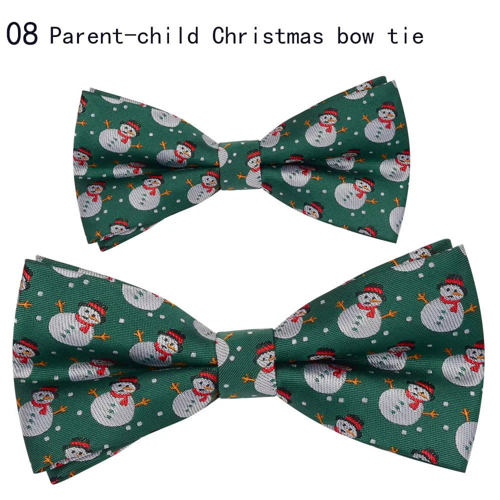 2Pcs/Set Parent-Child Christmas Bowties for Boys Family Men and Kids Father Mother Son Daughter Baby Children for kids necktie