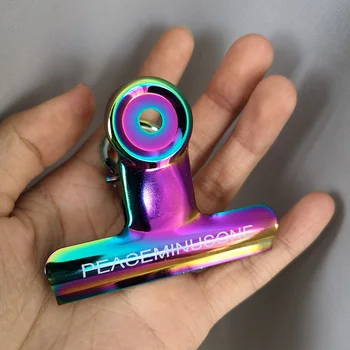 

KPOP G-Dragon Laser Metal Clips PEACEMINUSONE Stationery Clips Students Clips