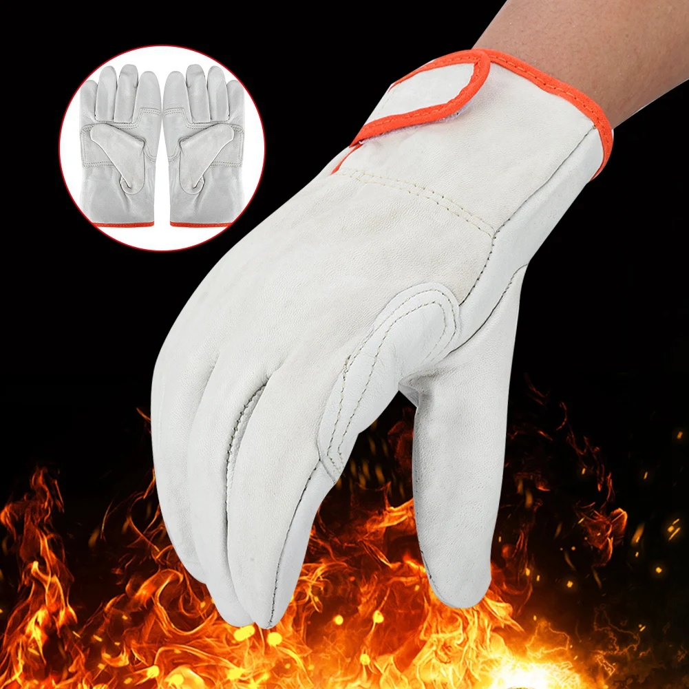 Анти-износ тепло защитные перчатки антистатические гибкие перчатки ESD овечья кожа сварочные перчатки защитные аксессуары