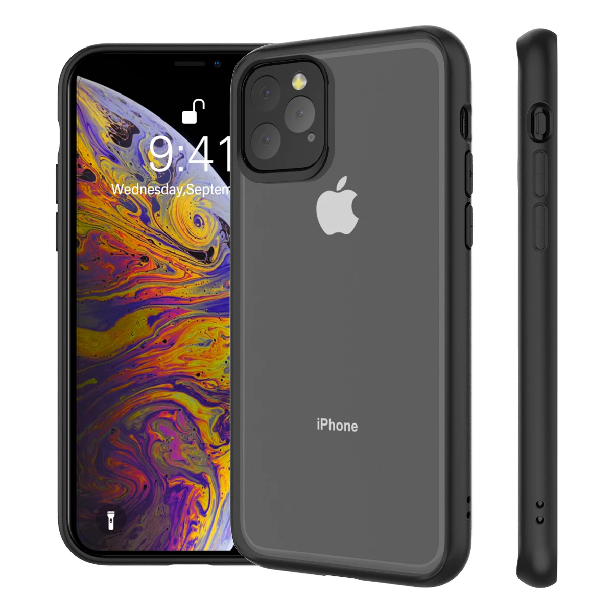 Чехол для iPhone 11 Pro Max прозрачный Гибридный чехол из ТПУ и поликарбоната Прозрачный