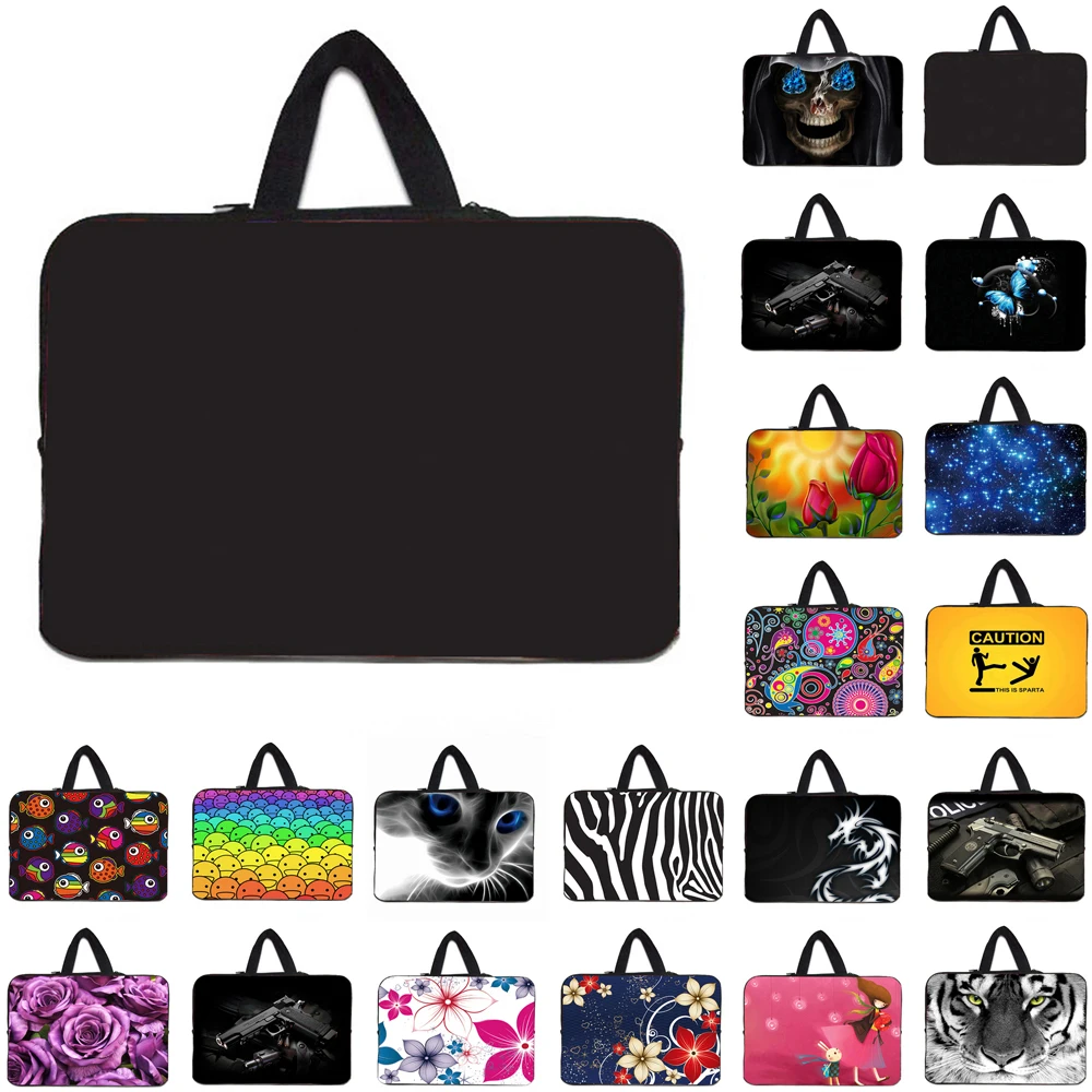 Сумка из неопрена с ручкой для ноутбука, чехол для переноски Macbook acer sony Dell 10 12 13 14 15 17 Chromebook, противоударный чехол