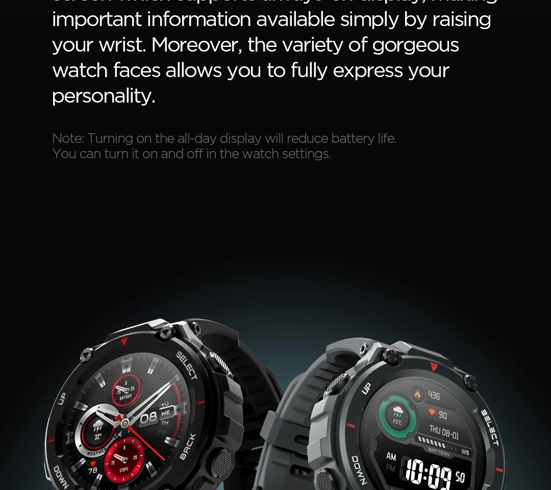 Amazfit T-rex 12 Military Grade AMOLED Display Smartwatch