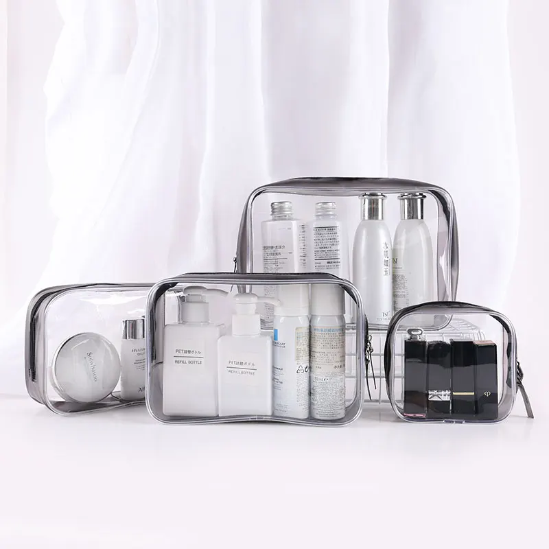 PVC waterproof transparent cosmetic bag wash bath storage bag travel multi-function storage cosmetic handbag tool box cosmetic bag cosmetic storage bag makeup bag cosmetic case