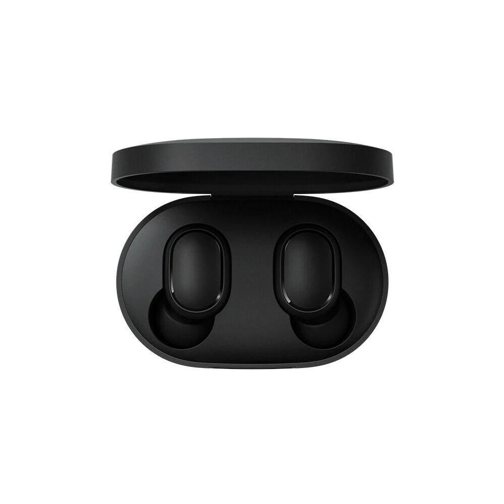 Черный TWS Airdots гарнитура, черные Bluetooth 5,0 наушники с зарядным устройством, стерео беспроводные наушники-вкладыши - Цвет: Черный