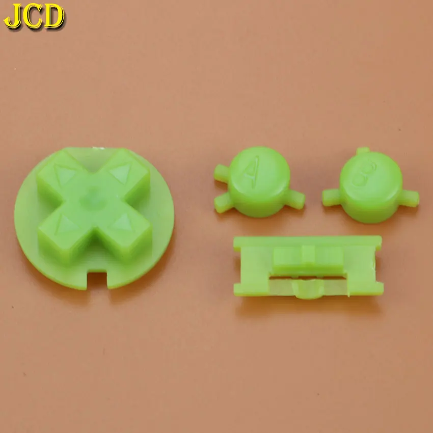 JCD 1 комплект пластиковые кнопки включения выключения для ключей Запчасти для Gameboy GBC цветной яркий комплект кнопок для GBC D колодки A B кнопки Замена - Цвет: E