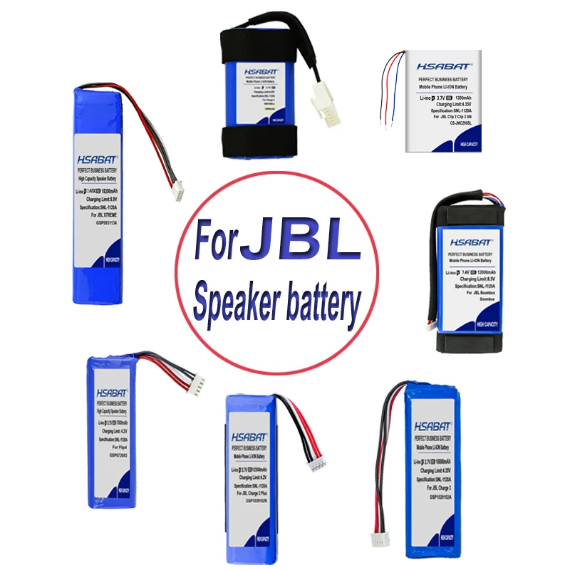 HSABAT 7200mAh P763098 01A беспроводной Bluetooth динамик батарея для JBL link 20|Батареи MP3/MP4 плееров|