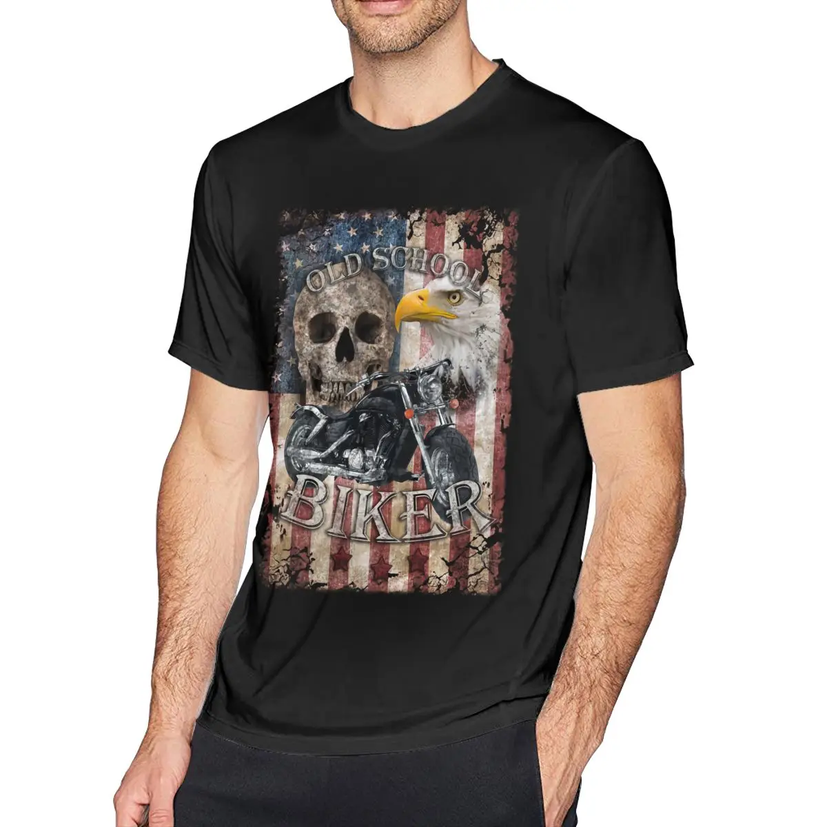 

Eagles T Shirt Biker T-Shirt Cotton Short Sleeve Tee Shirt Casual Funny Men Print 4xl Tshirt