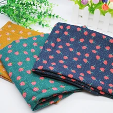 Lychee Life 50x142 см, ткань с цветочным принтом, Модные цветные ткани, ручная работа, швейные принадлежности для одежды, украшения