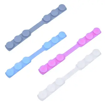 

4pcs Mouth Mask Extension Button TPU Extension Buckle Face Shield Earmuffle Artifact Extend Hook Rope Silicone Ear Protector
