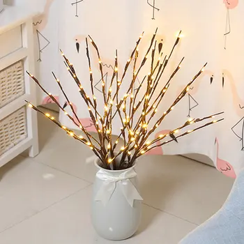 

Vacamm 20 Bulbs LED Willow Branch Lamp Battery Powered Natural Tall Vase Filler Willow Twig Lighted Branch For Home Decoration
