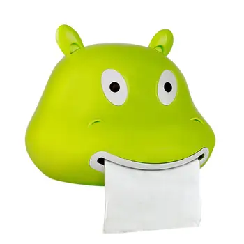 

Wall-Mounted Waterproof Tissue Dispenser Free Drilling Tissue Box Holder for Roll Paper