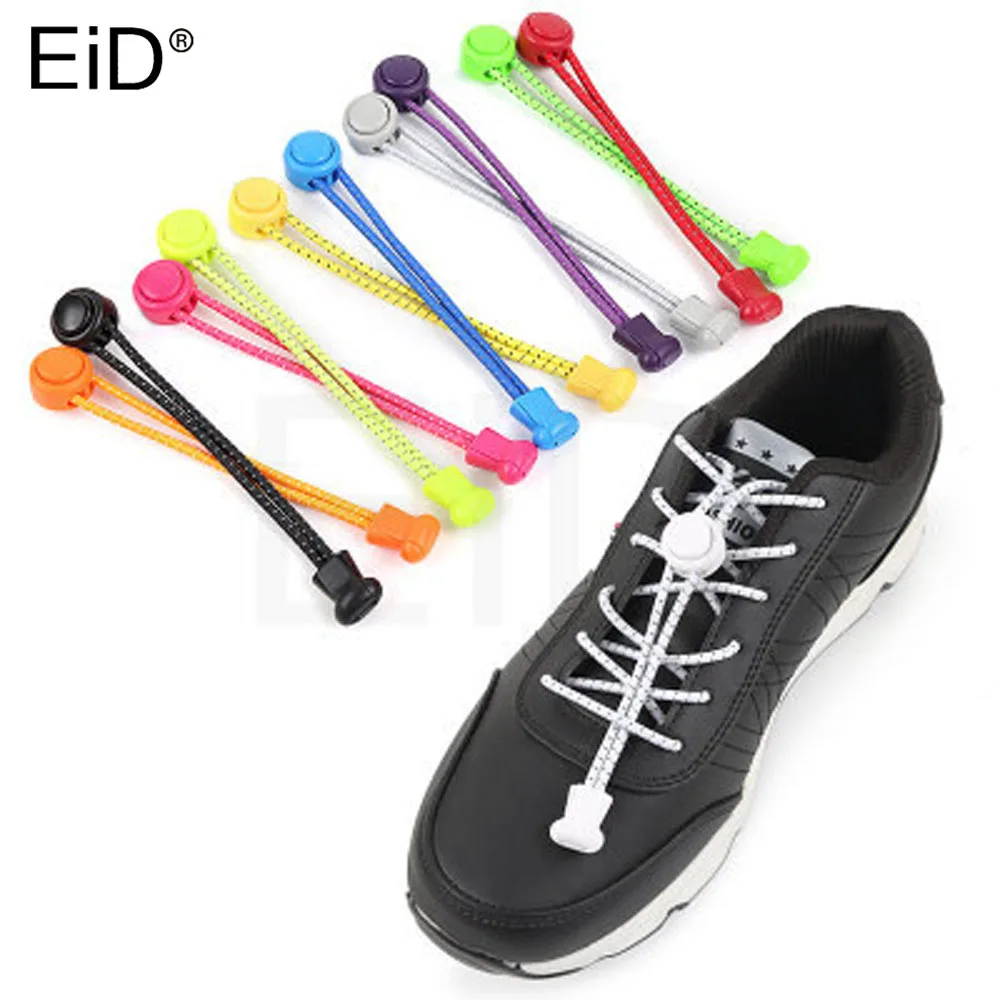 EiD растягивающийся замок кружева 12 цветов пара фиксирующий башмак шнурки эластичные шнурки для кроссовок шнурки для бега/триатлона
