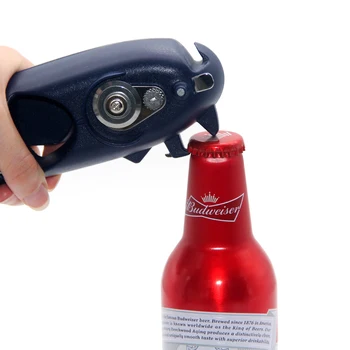 

8-in-1 Bottle Opener Multi Function Can Opener Beer Bottle Jar Tin Stainless Steel Manual Safety Side Cut Kitchen Gadget