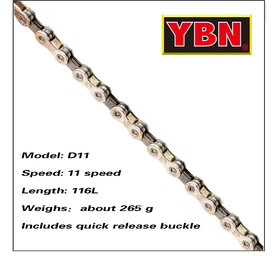 YBN велосипедная цепь 8/9/10/1/12 скоростная горная шоссейная совместима с SRAM SHIMANO