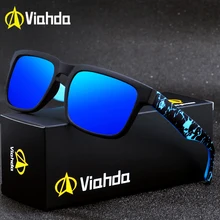 Viahda, модные, унисекс, квадратные, винтажные, поляризационные солнцезащитные очки, мужские, Полароид, женские, дизайнерские, Ретро стиль, солнцезащитные очки, gafas