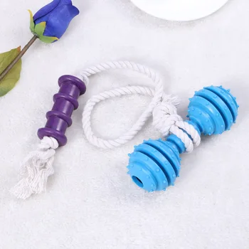 

1Pc Rope Toy Twister Ball Portative Cotton Soft Nontoxic Durable Dumbell Toy for Dogs Indoor Chewing Pets
