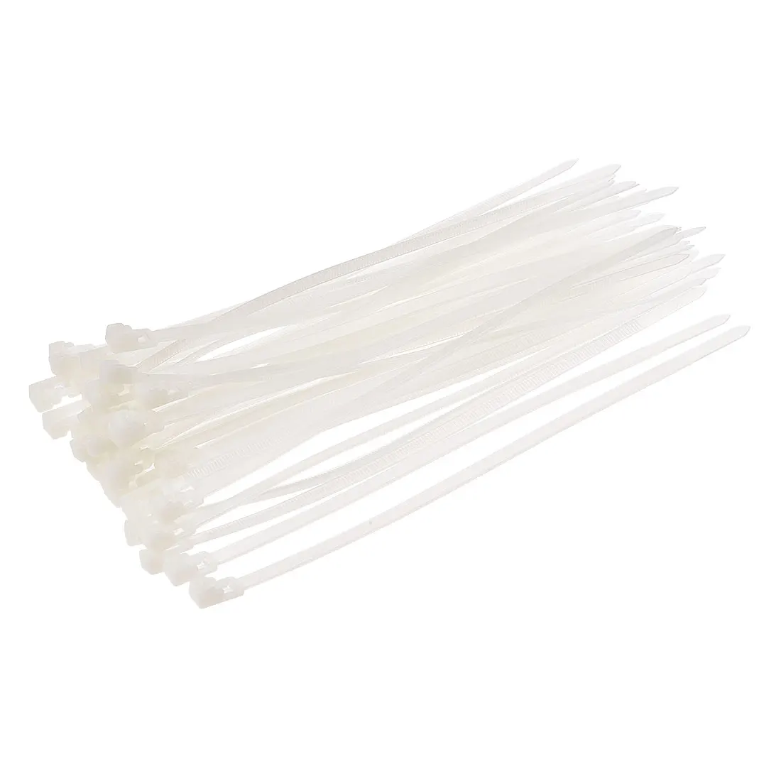 

uxcell Reusable Cable Ties 200mmx4.8mm Adjustable Nylon Zip Ties Wraps White 40pcs