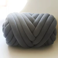Super Chunky Yarn Washable Hand Knitting Yarn Blanket Yarn Cotton Tube Yarn Merino Wool Alternative Pet Friendly 250g 1