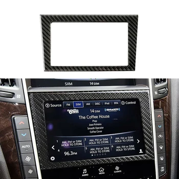 

Carbon Fiber Interior Console GPS Navigation Cover For Infiniti Q50 Q60 2014-19