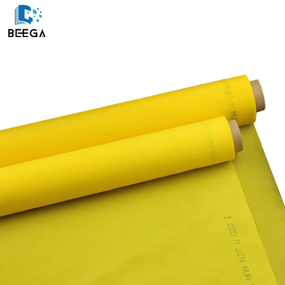 5M Length Yellow Screen Printing Mesh 300M/120T Count Width 165cm(63")