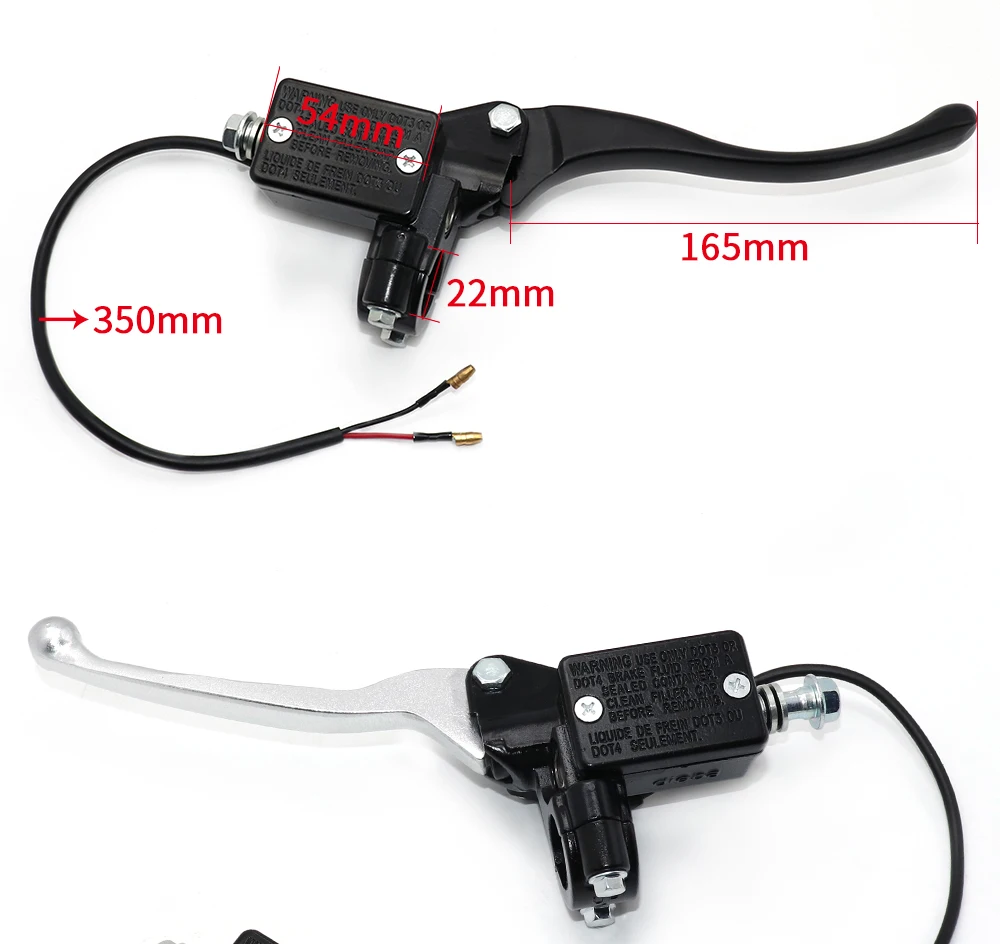Motorcycle Dirt Pit Bike Front Master Cylinder Hydraulic Brake Lever Right For Scooter Front Brake Pumps Lever