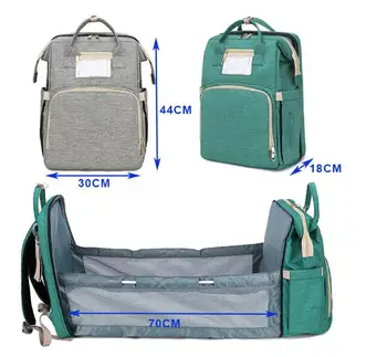 

Diaper Bag Moms and Dads Backpack Multifunctional Baby Bed Bags Maternity Nursing Handbag Stroller Bag Drop Ship