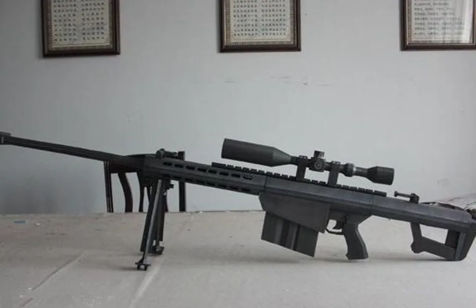 Высококачественная 3D бумажная модель пистолета 1:1 снайперская винтовка Barrett M82A1