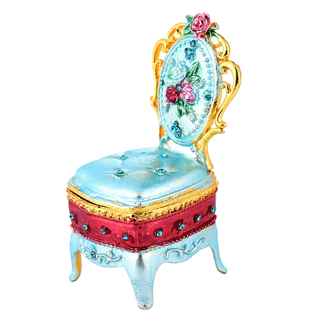 

Earring Ring Jewelry Storage Box Case Organizer Chair Design Showcase Box