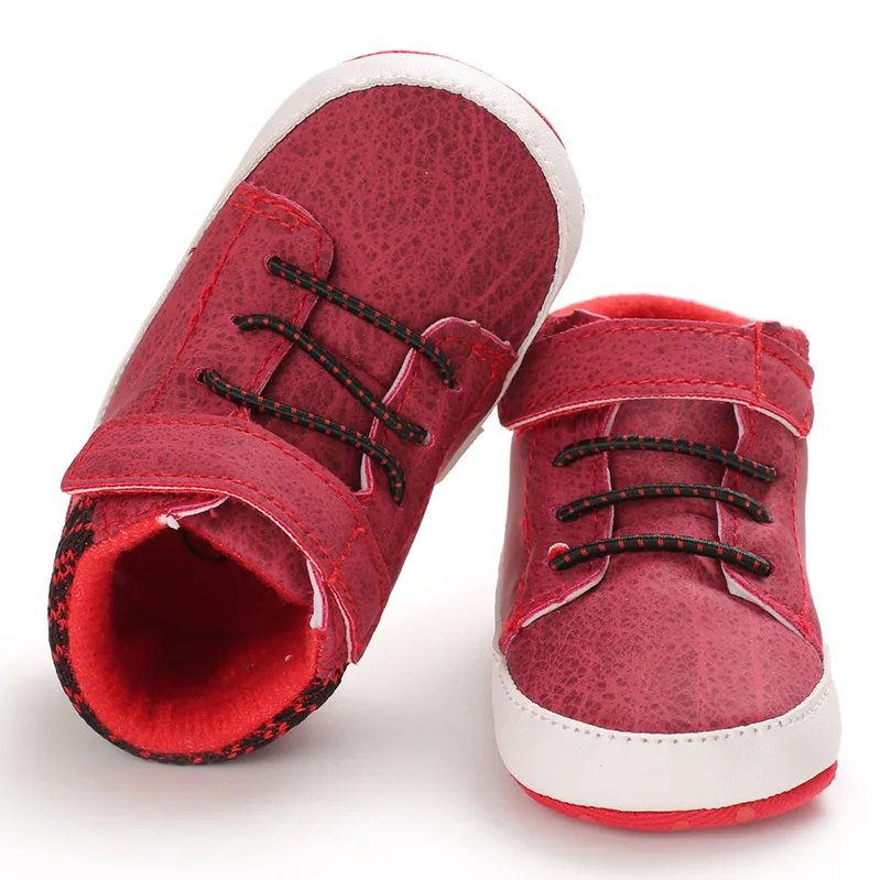 MissAbigaleToddler/Обувь для новорожденных из искусственной кожи; Теплые Зимние Модные Детские парусиновые кроссовки на мягкой подошве для маленьких мальчиков и девочек
