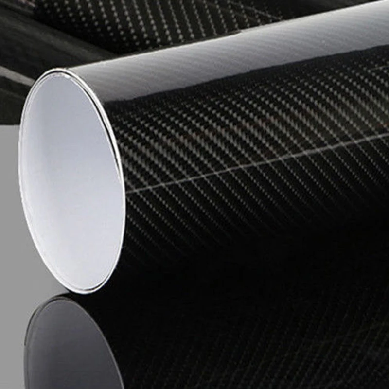 Пленка для автомобиля из ПВХ черного цвета 60*152 см/50*200 см/20*152 см-40~ 900C наклейка из углеродного волокна виниловая наклейка 6D