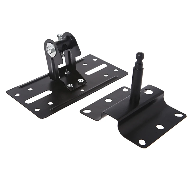 Universal Home Theater Steel Adjustable Speaker Ceiling Wall Mount Brackets LX9A - Цвет: Черный