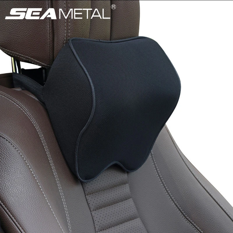 Car Headrest Pillow Rest Cushion Auto Interior Neck Head Support Memory